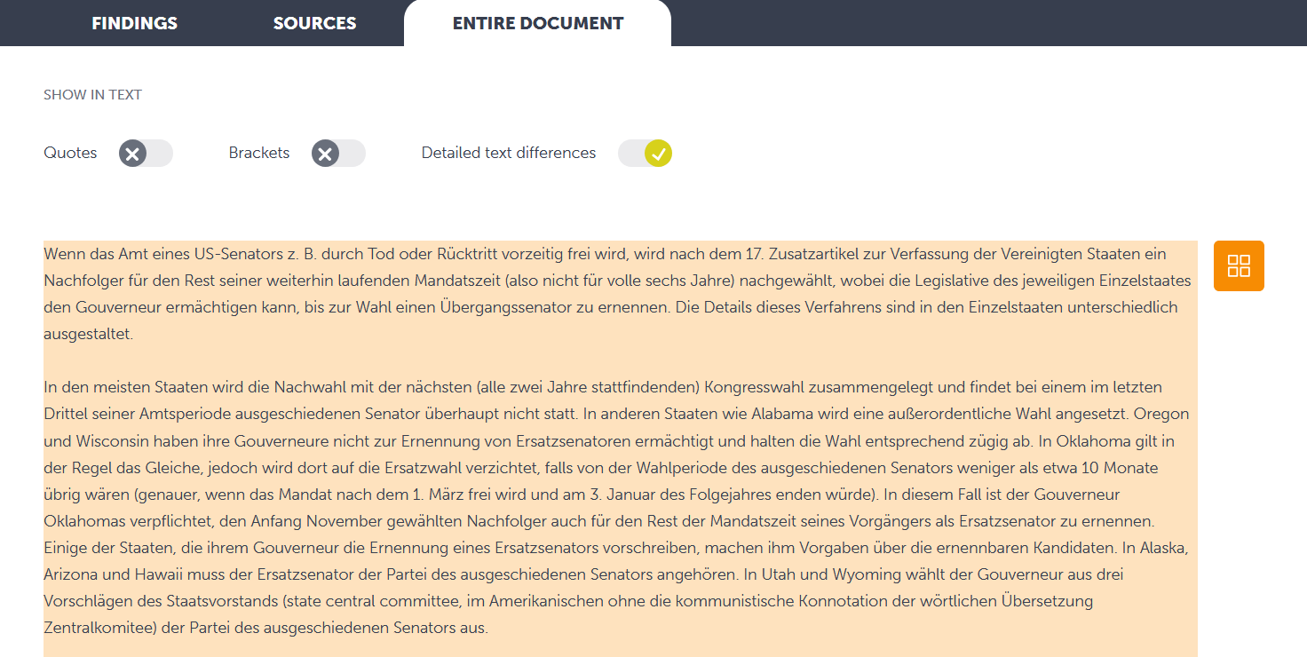 Entire Document-Ansicht Entire Document-Ansicht